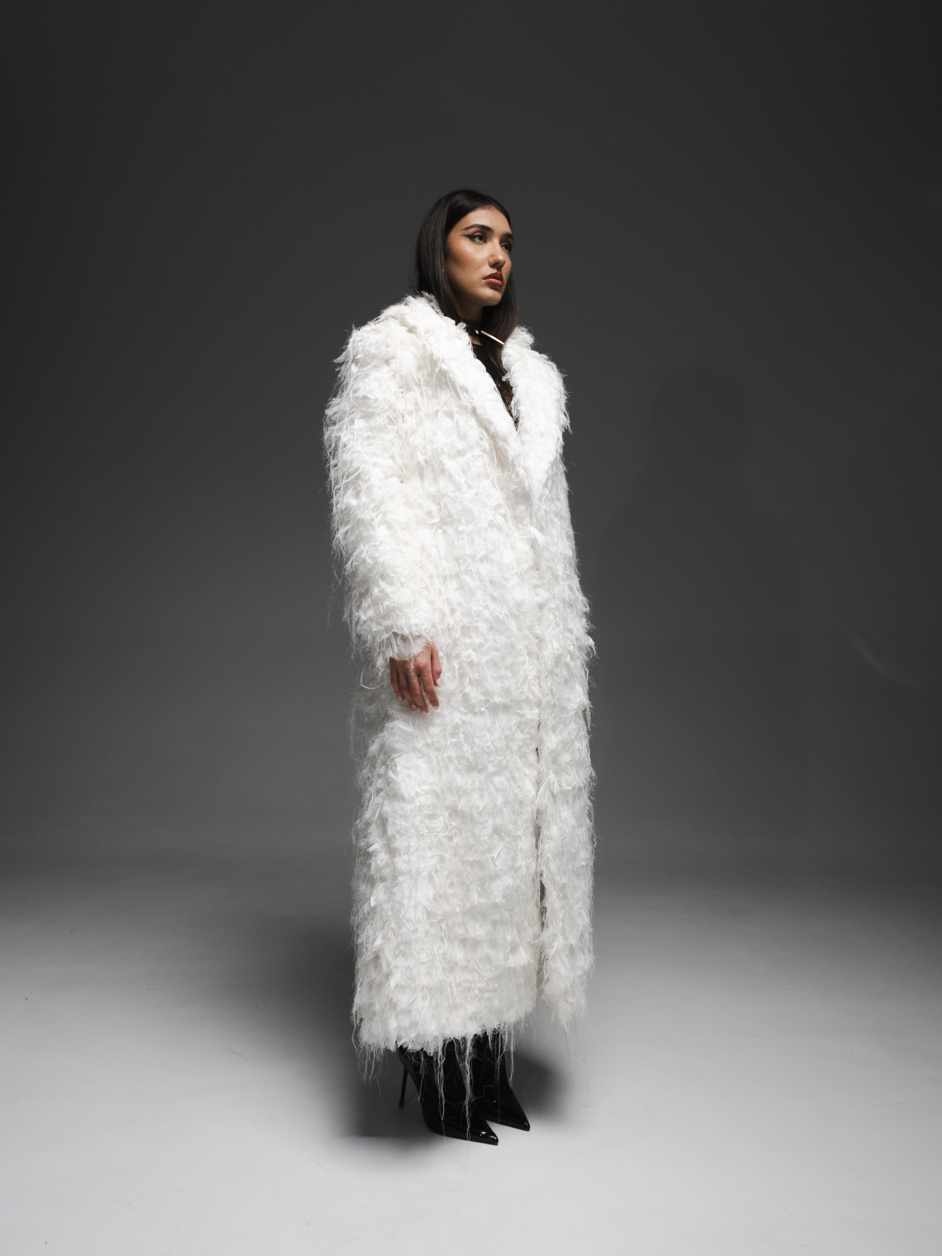 Palton din "blană de mătase"