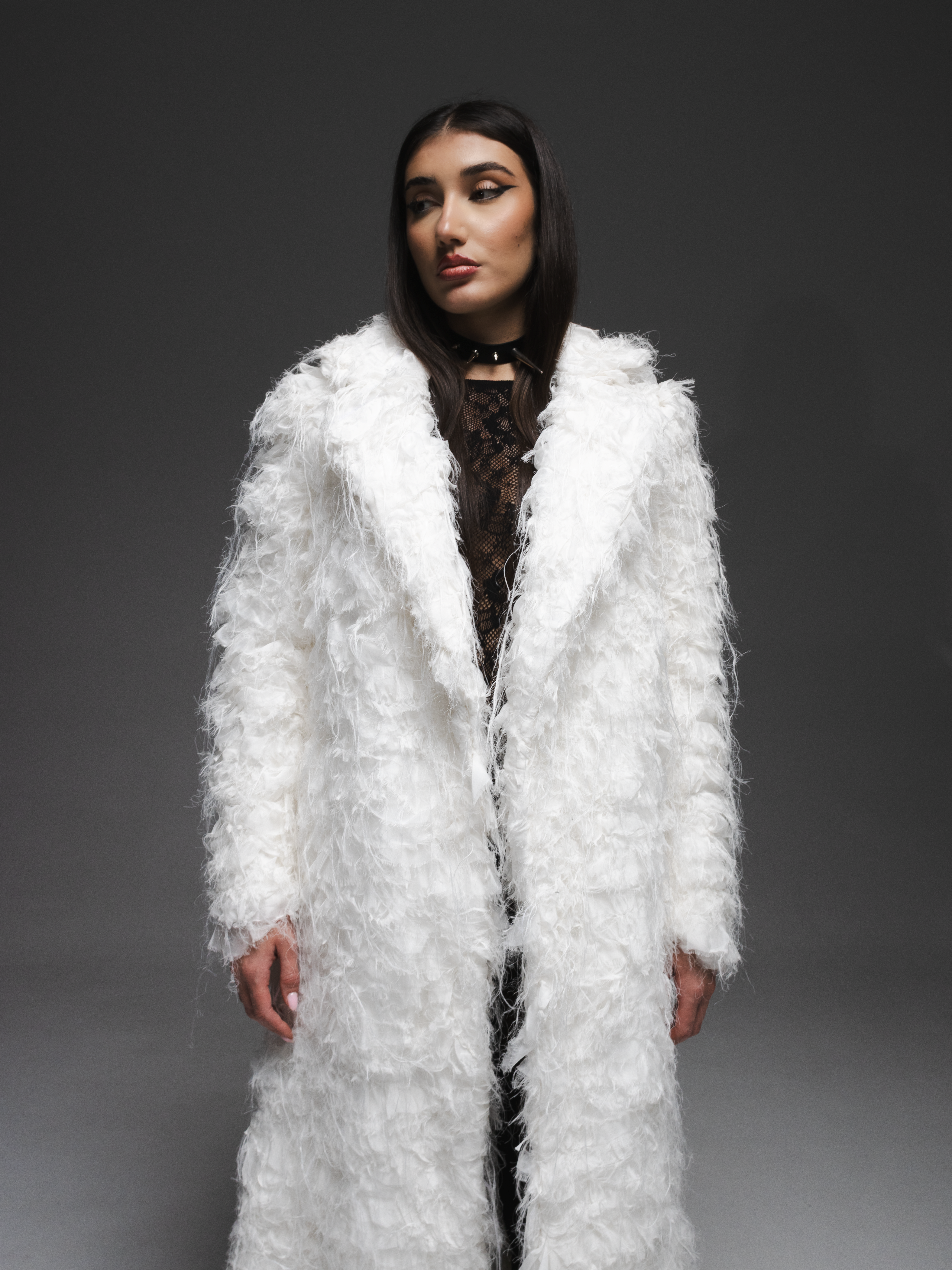 Palton din "blană de mătase"