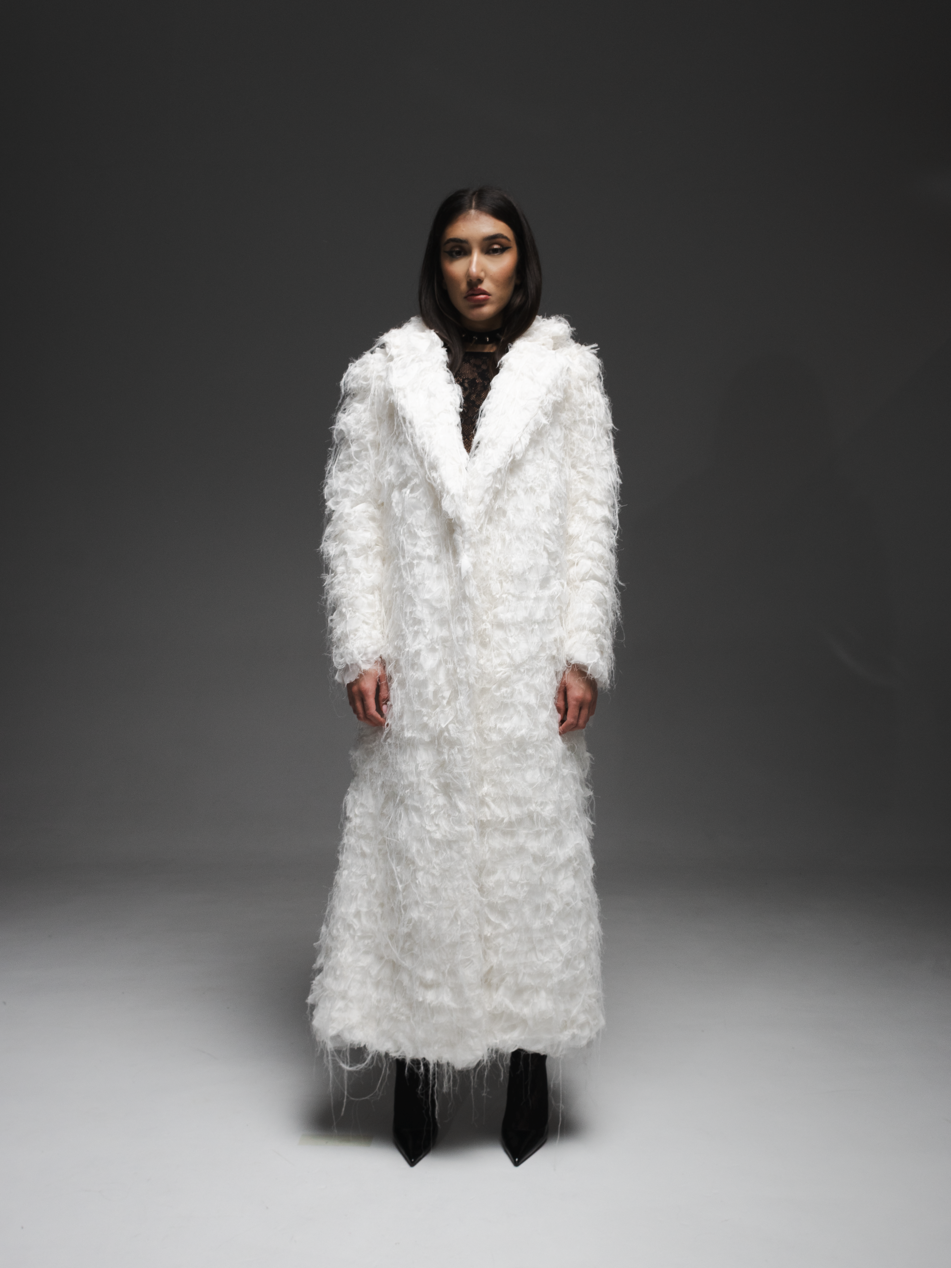 Palton din "blană de mătase"